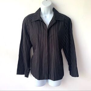Lauren Ralph Lauren Linen Cotton Pinstripe Jacket